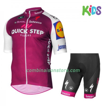Combinaison Cycliste + Cuissard 2017 Quick-Step Floors Enfant N003